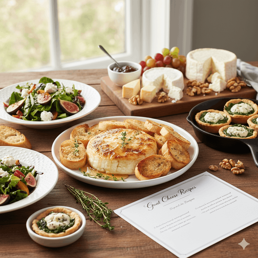 Goat Cheese Recipes: Easy Appetizers, Pastas, and Salads 2 Goat Cheese Recipes