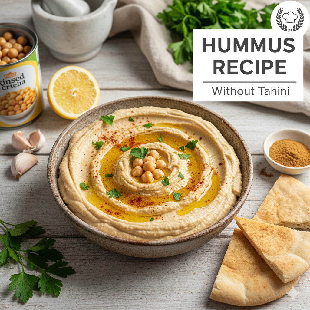 Hummus Recipe Without Tahini: Creamy Version With Pantry Swaps 2 Hummus Recipe Without Tahini