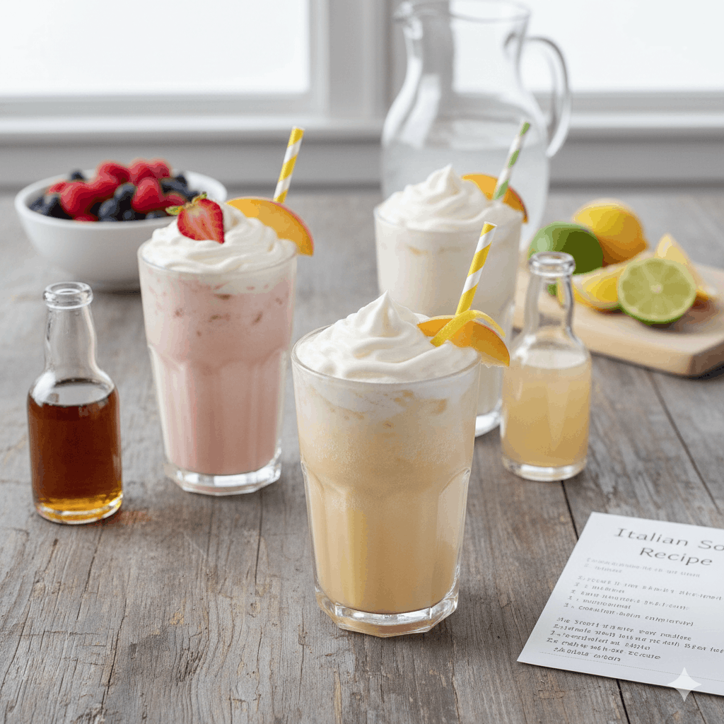 Italian Soda Recipe: Café-Style Fizzy Drink With Syrup and Cream Options 2 Italian Soda Recipe